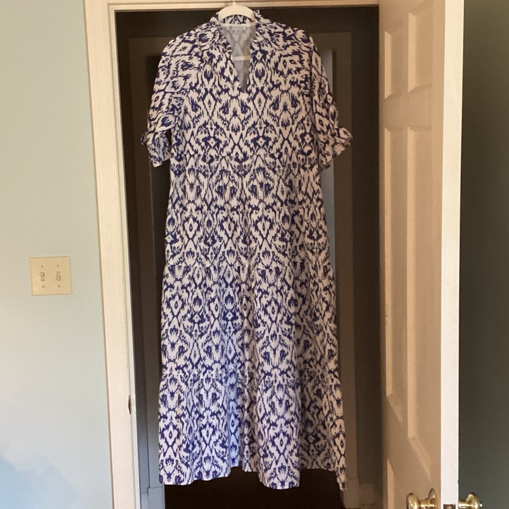 New collection by Cezele blue and white dress - size  small